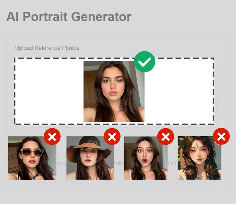 Upload a Clear Front-Facing Photo
